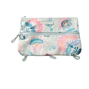 Vera Bradley Floral Pencil Pouch Zipper Bag